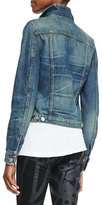 Thumbnail for your product : Rag and Bone 3856 rag & bone/JEAN Distressed Cropped Jean Jacket