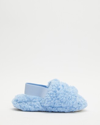 Cotton On Women's Blue Slippers - Sammy Slippers - Kids-Teens - Size 11-12 at The Iconic