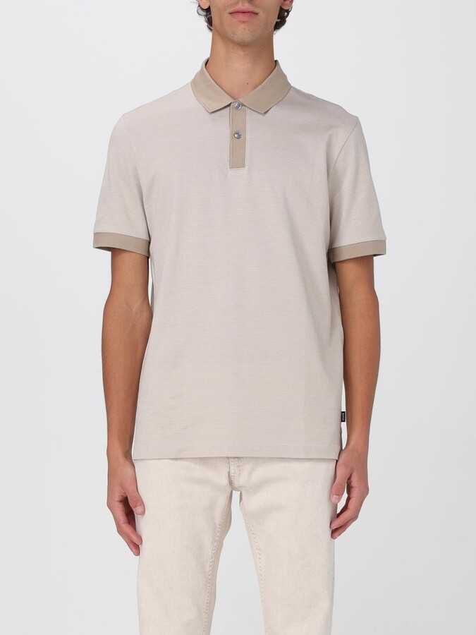 HUGO BOSS Polo Shirt Men color Beige