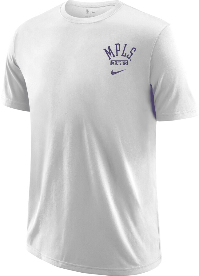 Los Angeles Lakers City Edition Men's Nike NBA Logo T-Shirt.
