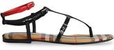 Thumbnail for your product : Burberry vintage check and leather sandals