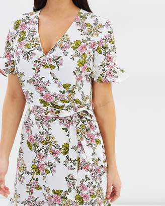 Dorothy Perkins Faux Wrapped Floral Dress