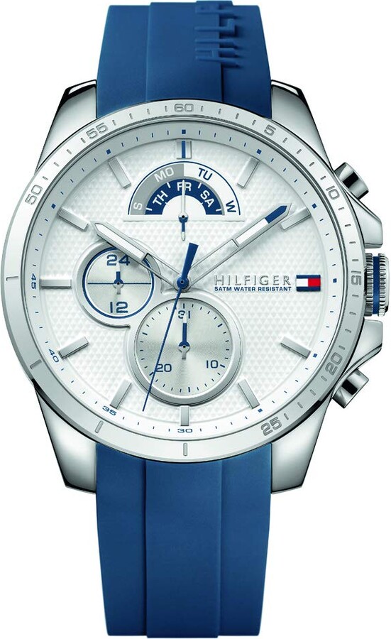 Tommy Hilfiger Men's Cool Sport Stainless Steel Quartz Watch with Silicone  Strap - ShopStyle
