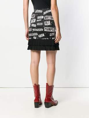 Moschino safety pin motif skirt