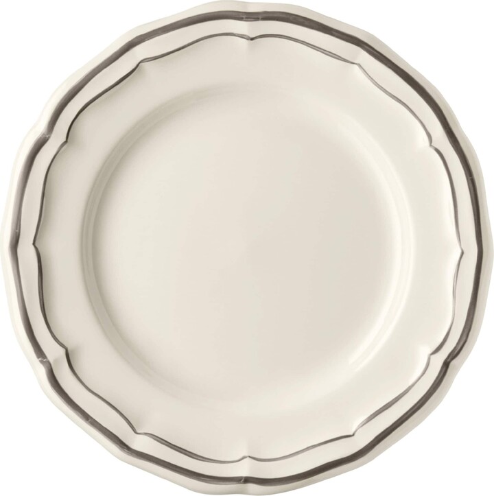 Gien Set of 4 Filets Taupe Canapé Plates