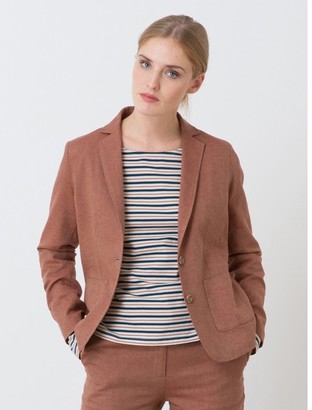 Somewhere Woman's exclusive linen/cotton herringbone jacket, HOMPS
