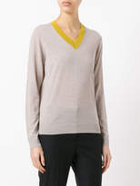 Thumbnail for your product : Paul Smith bicolour V-neck jumper