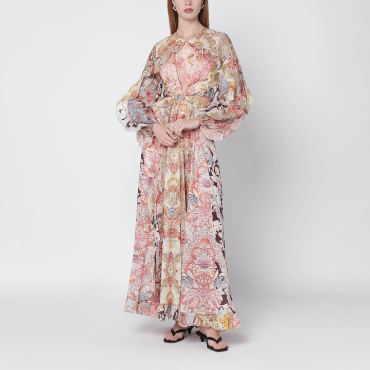 Zimmermann Billow Daylight Floral-Print Maxi Dress