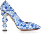 Thumbnail for your product : Charlotte Olympia Ming Blue Koi Print Patent Leather Court Pump