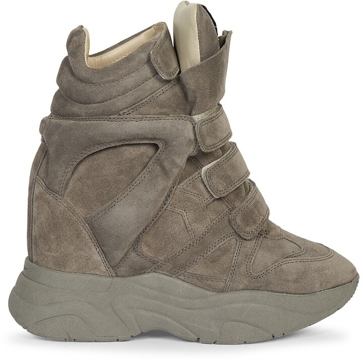 grey suede high tops