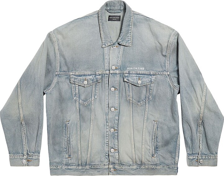 BALENCIAGA デニムジャケット ミラー　UNISEX balenciaga mirror logo denim Jacket