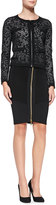 Thumbnail for your product : Milly Zip-Front Lace Jacquard Jacket