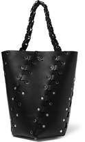 Thumbnail for your product : Proenza Schouler Hex Embellished Leather Tote - Black