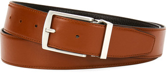 Giorgio Armani Traditional Dual-Textured Leather Belt