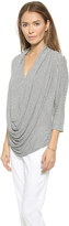 Thumbnail for your product : Alice + Olivia AIR by Draped Slouchy Tee