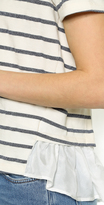 Thumbnail for your product : Clu Ruffled Striped Top