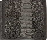 Thumbnail for your product : Givenchy Grey Ostrich Leather Classic Bifold Wallet