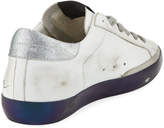 Thumbnail for your product : Golden Goose Superstar Love Me For Leather Low-Top Platform Sneaker with Suede Star