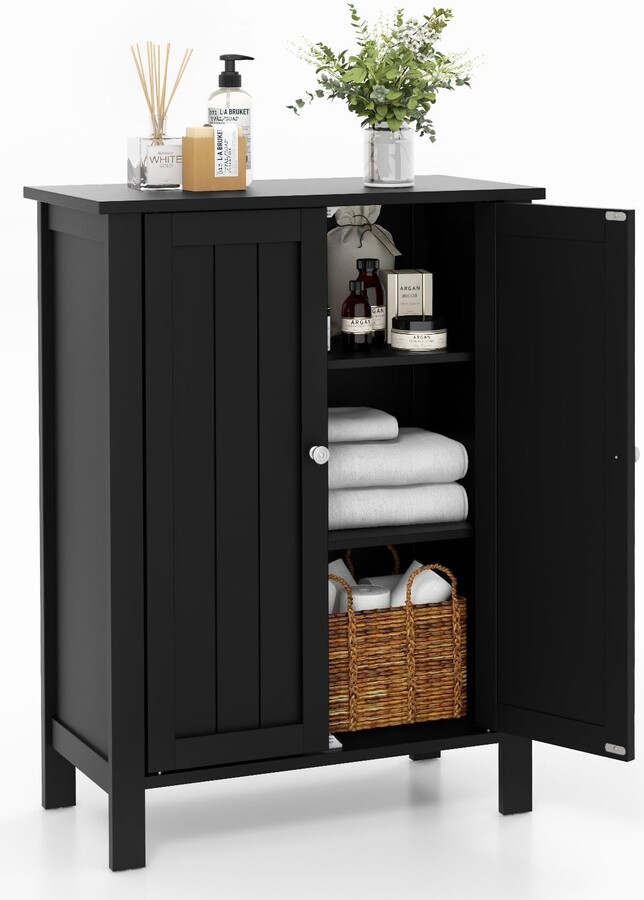 HAPPYGRILL Bathroom Floor Cabinet
