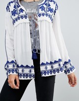 Thumbnail for your product : Raga Santorini Embroidered Tie Blouse