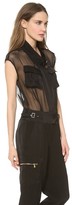 Thumbnail for your product : Jason Wu Satin Backed Utility Jumpsuit