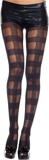 Music Legs Women’s Checkered spandex pantyhose