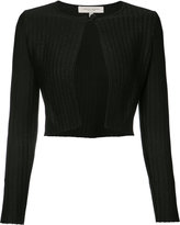 Carolina Herrera - longsleeve one-button cardigan - women - Soie/coton/Polyester/Polyimide - S