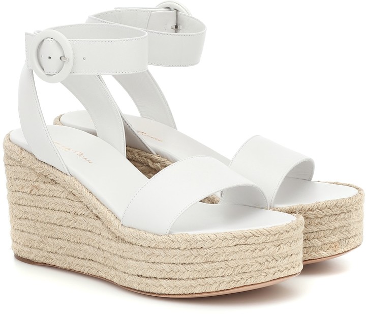 white wedges platform