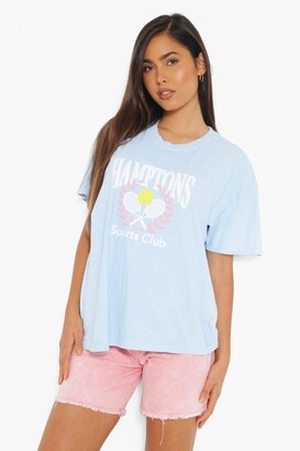 boohoo Overdyed Hamptons Oversized T-shirt