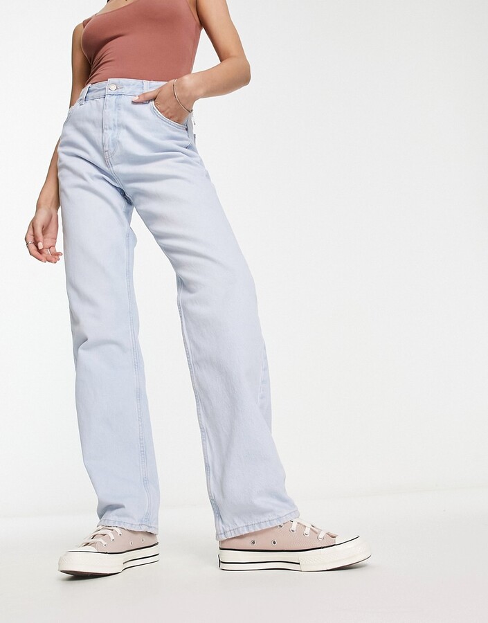 Bershka Women's Straight-Leg Jeans | ShopStyle