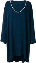 Thumbnail for your product : MM6 MAISON MARGIELA oversized draped dress with faux pearl detail