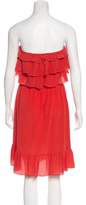 Thumbnail for your product : Rebecca Taylor Ruffled Silk Dress