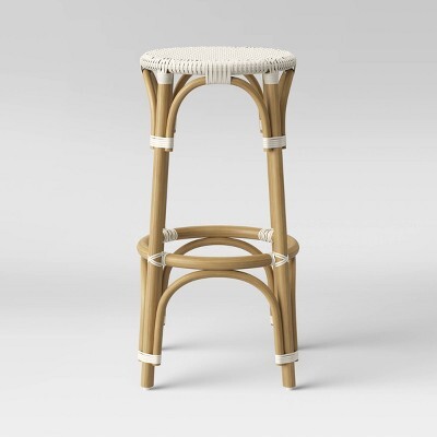 Perry Rattan Backless Woven Barstool - ThresholdTM