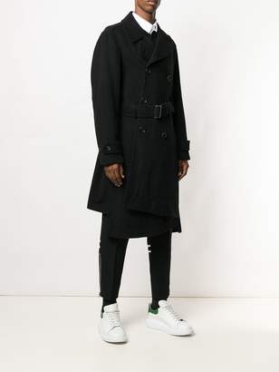 Comme des Garcons Homme Plus asymmetric belted coat