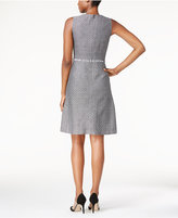 Thumbnail for your product : Nine West Two-Tone Tweed Fit & Flare Dress