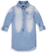 Thumbnail for your product : 7 For All Mankind Girl's Dip Dye Long Sleeve Cotton Shirt