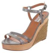 Thumbnail for your product : Lanvin Embossed Espadrille Wedges
