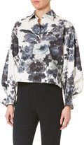 Thumbnail for your product : Carolina Herrera Puff-Sleeve Button-Front Shirt