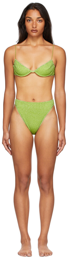 Oseree Green Lumière 90s Balconette Bikini - ShopStyle Two Piece Swimsuits
