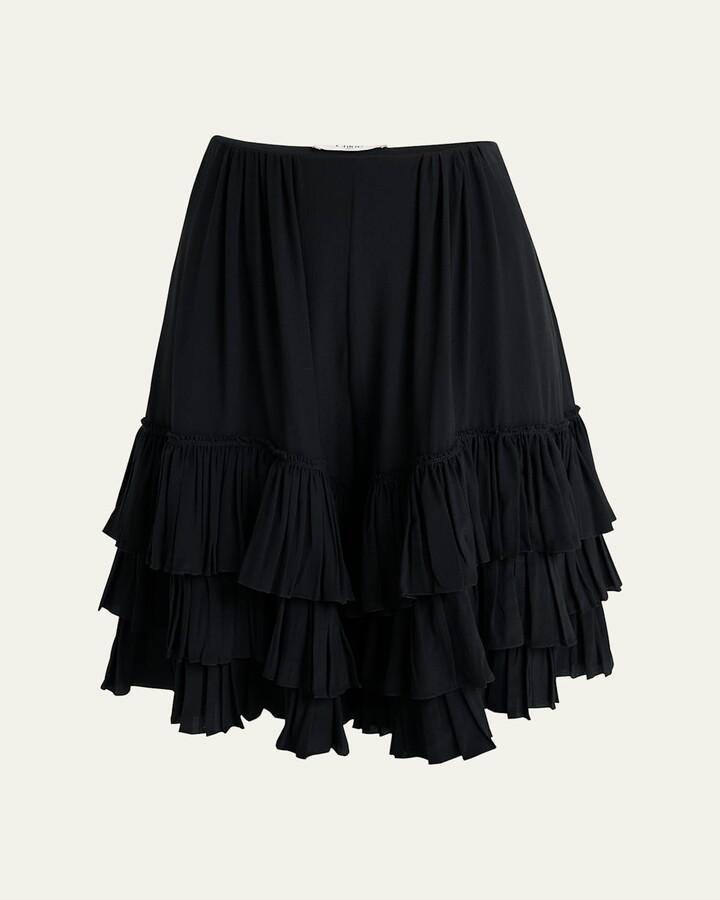 Ruffle Bermuda Shorts