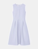 Thumbnail for your product : Lafayette 148 New York Wool Silk Crepe Fit Flare Dress