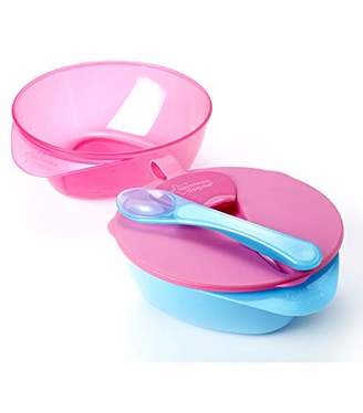 Tommee Tippee Explora Bowls Stackable, Pack of 2 Pink