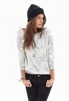 Thumbnail for your product : Forever 21 Heathered Rose Sweatshirt