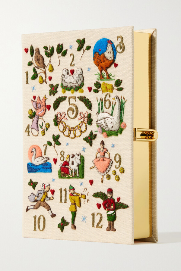 Olympia Le-Tan The Twelve Days Of Christmas Embroidered Appliquéd