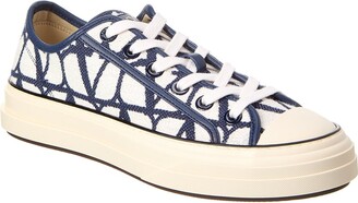 Valentino Toile Iconographe Canvas & Leather Sneaker - ShopStyle