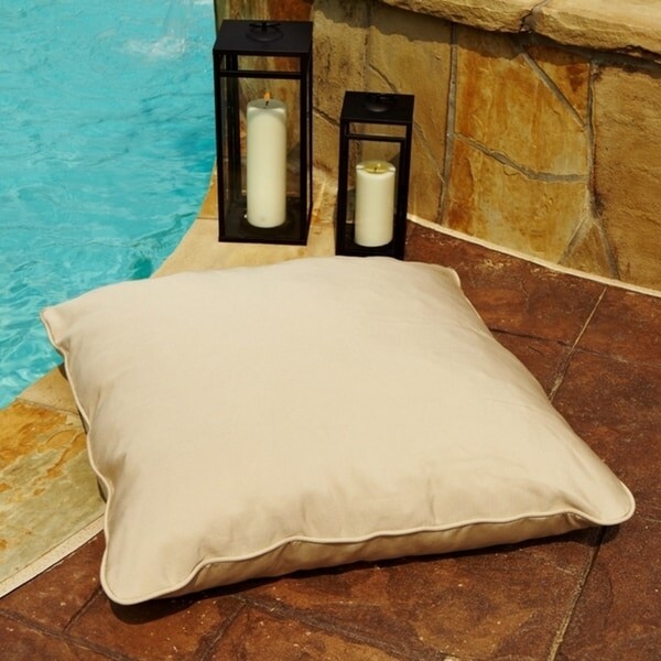 Humble + Haute Large Sunbrella Square Tufted Floor Pillow with