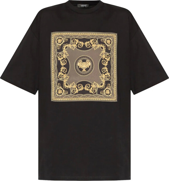 Versace Barocco-print cotton T-shirt
