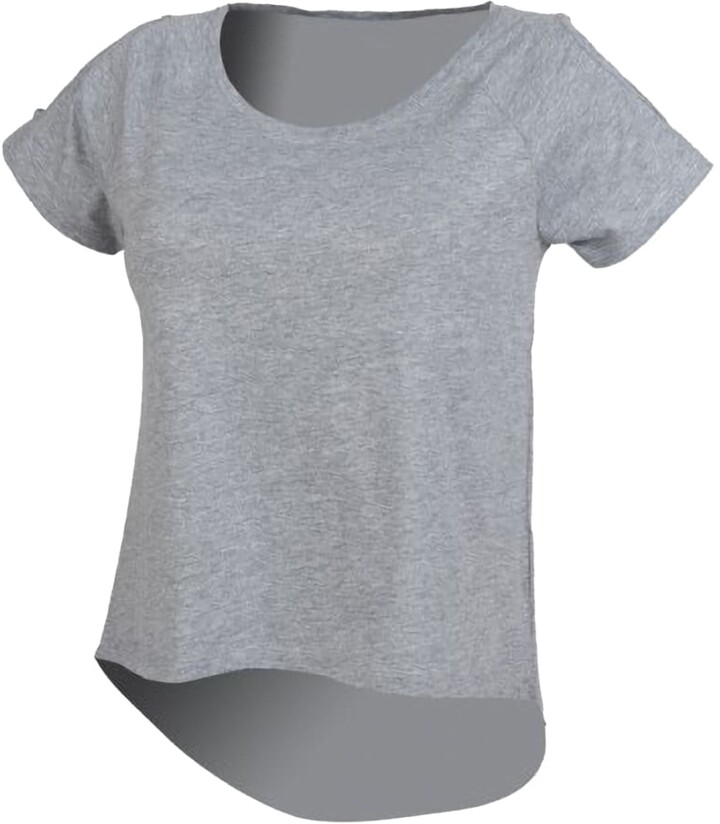 Womens Plain Grey T Shirts | Shop the world's largest collection of fashion  | ShopStyle