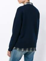 Thumbnail for your product : Frame Denim Navy Blue cashmere Le Boy sweater