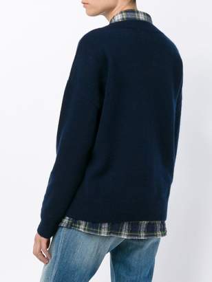 Frame Denim Navy Blue cashmere Le Boy sweater